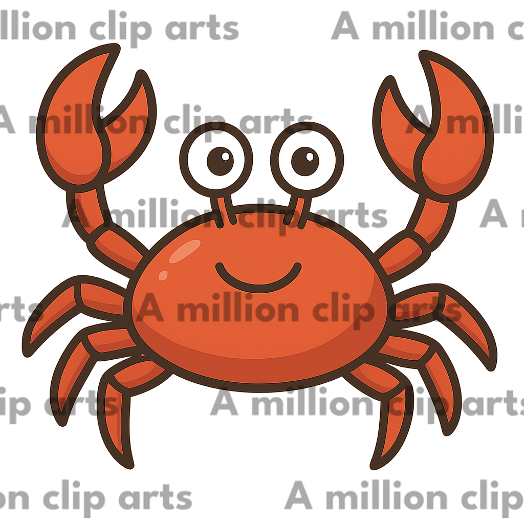 Happy Crab clipart