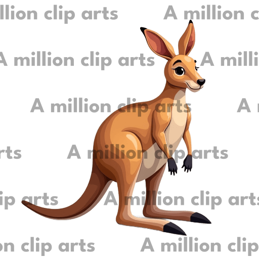 Cartoon Kangaroo clipart