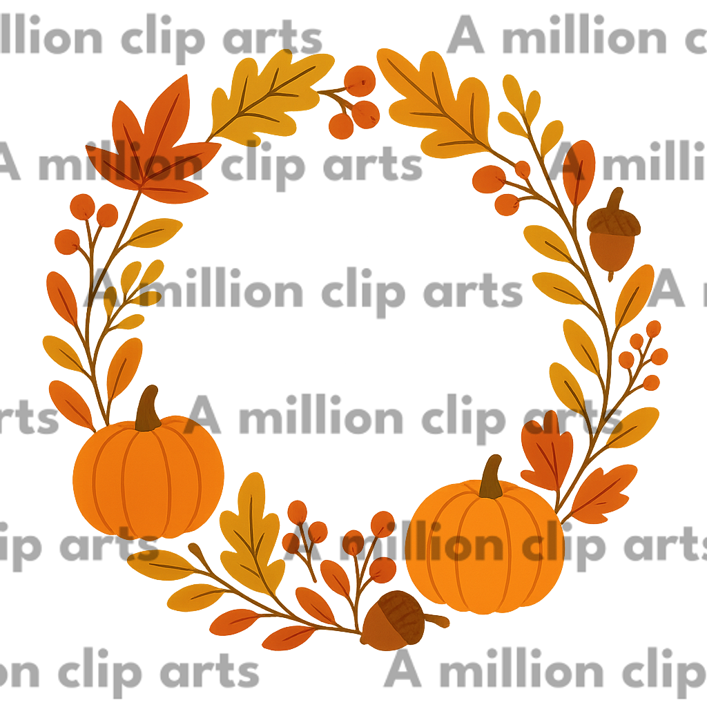 Autumn Wreath clipart