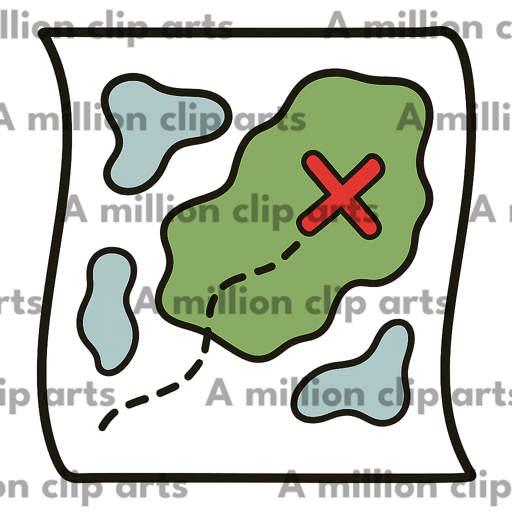 Treasure Map clipart