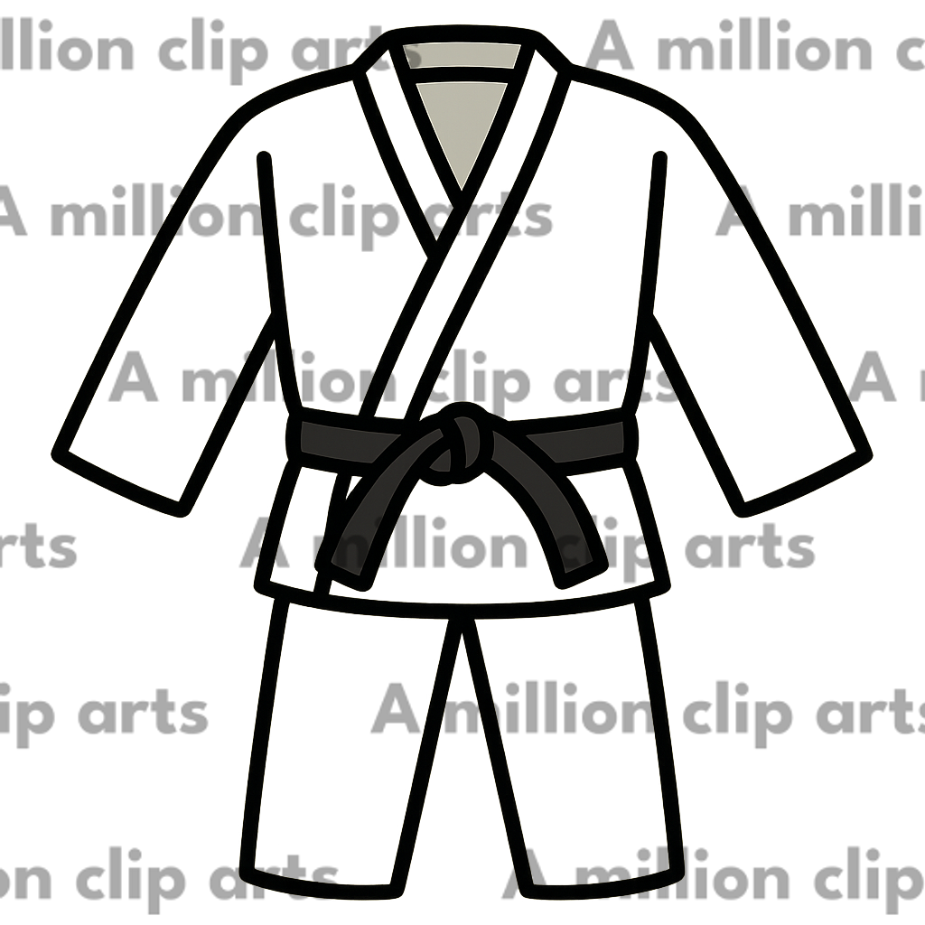 Martial Arts Gi clipart