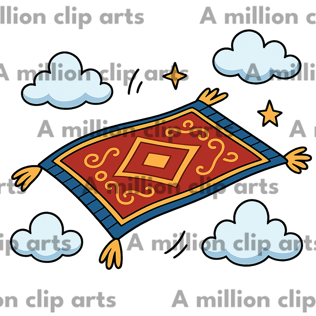 Flying Carpet clipart