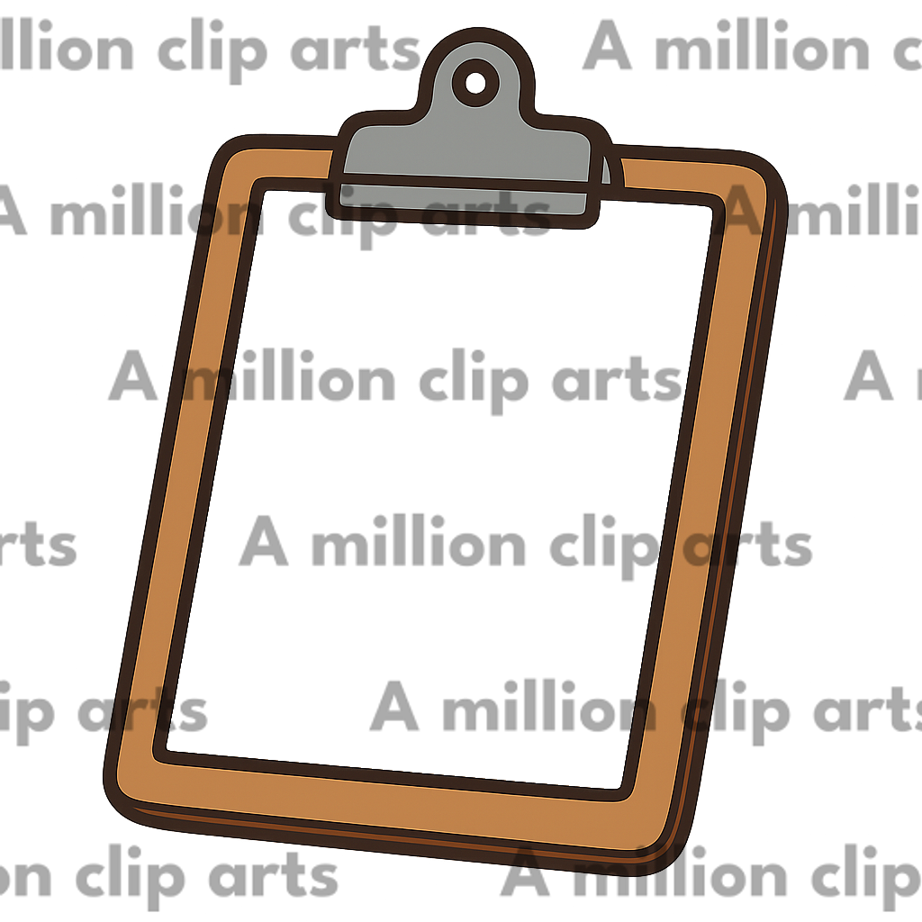 Blank Clipboard clipart