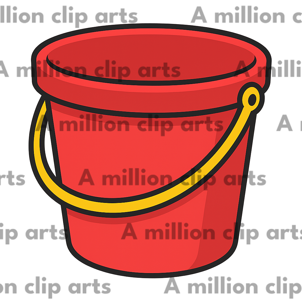 Red Bucket clipart