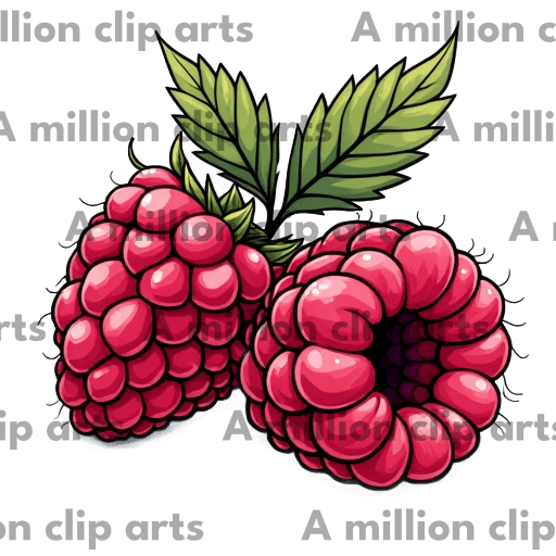 Ripe Raspberries clipart