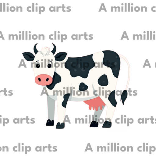 Cartoon Cow clipart