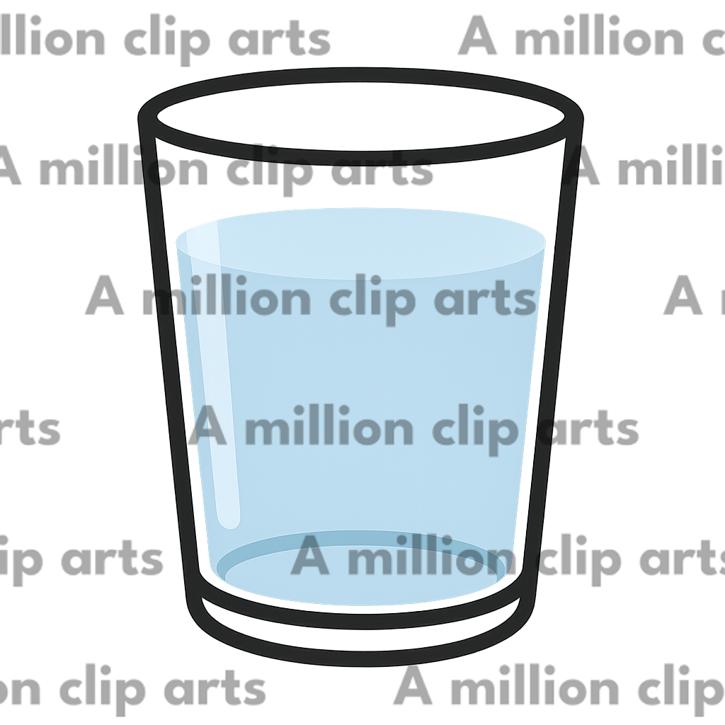 Water Glass clipart