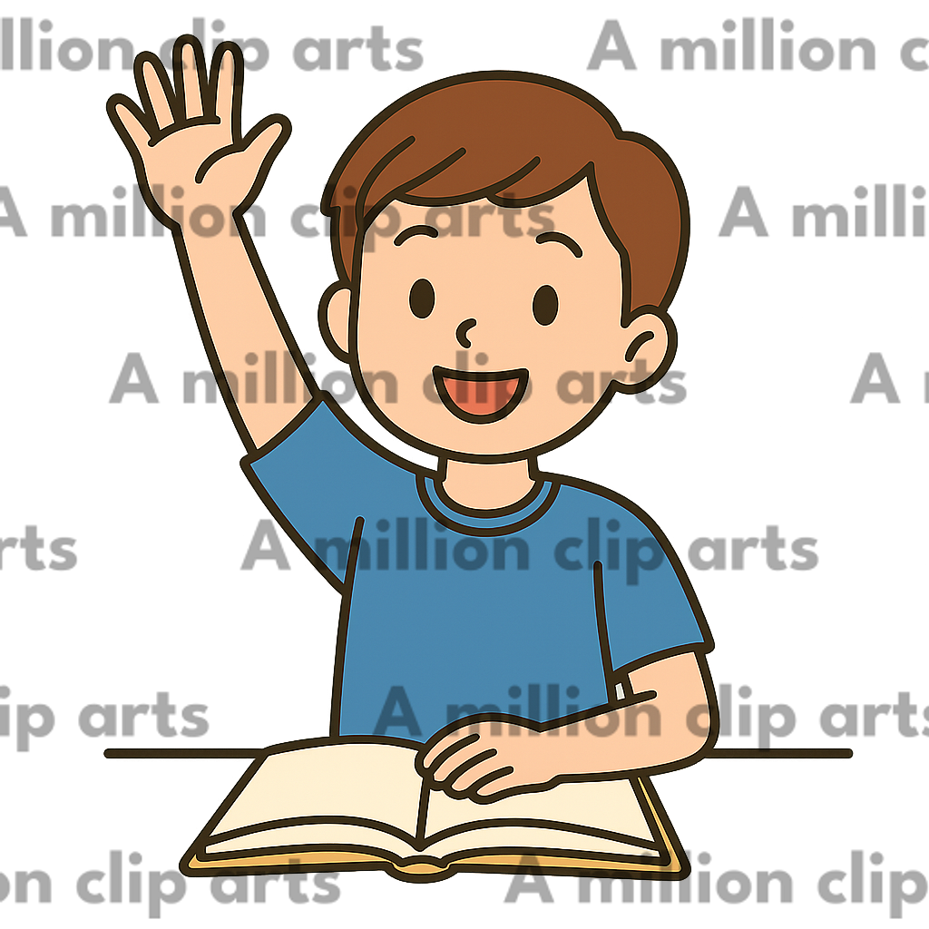 Waving Boy clipart
