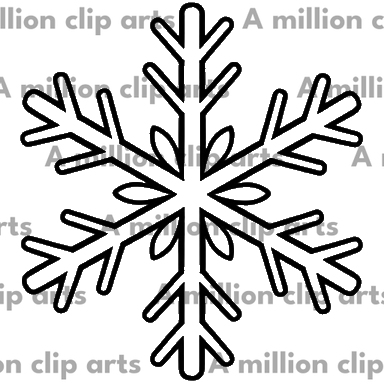 Snowflake Outline clipart