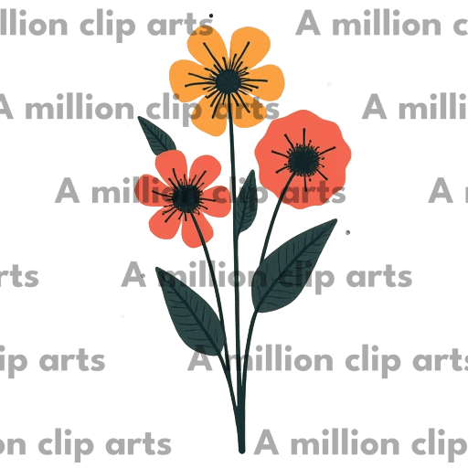 Floral Trio clipart