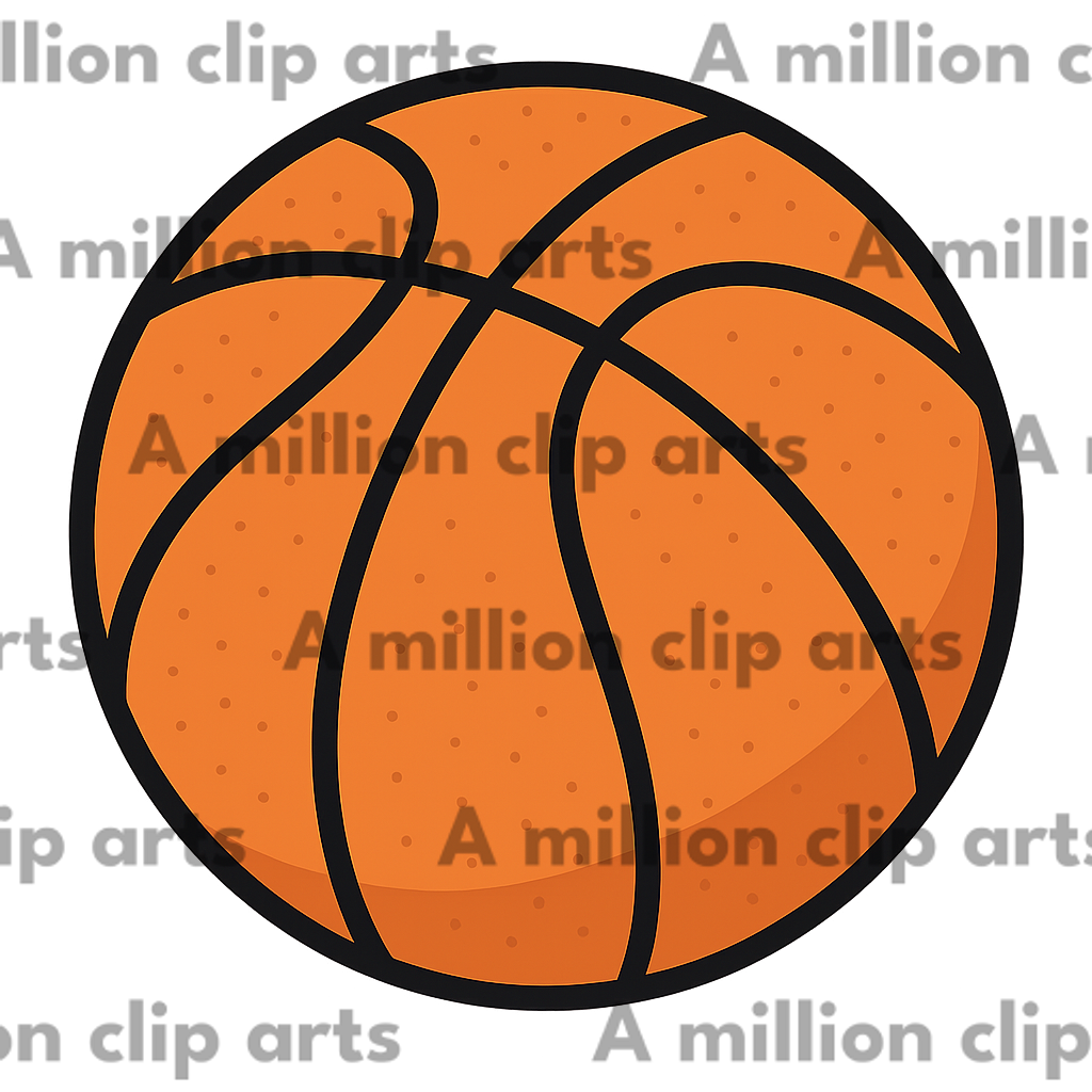 Basketball Illustration clipart