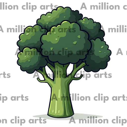 Broccoli Cartoon clipart