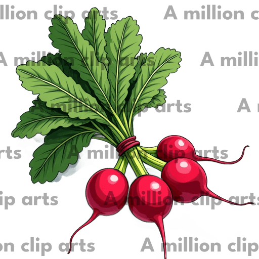 Radish Bunch clipart