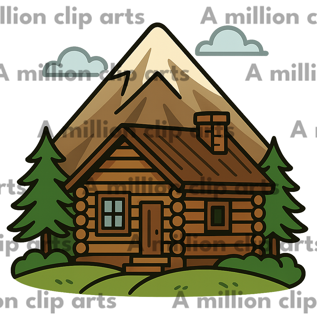 Mountain Cabin clipart