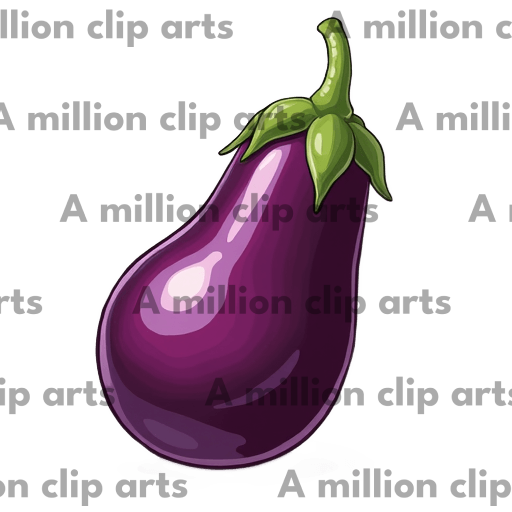 Purple Eggplant clipart