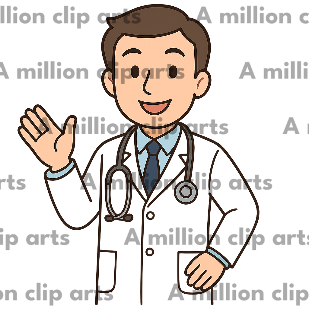 Friendly Doctor clipart