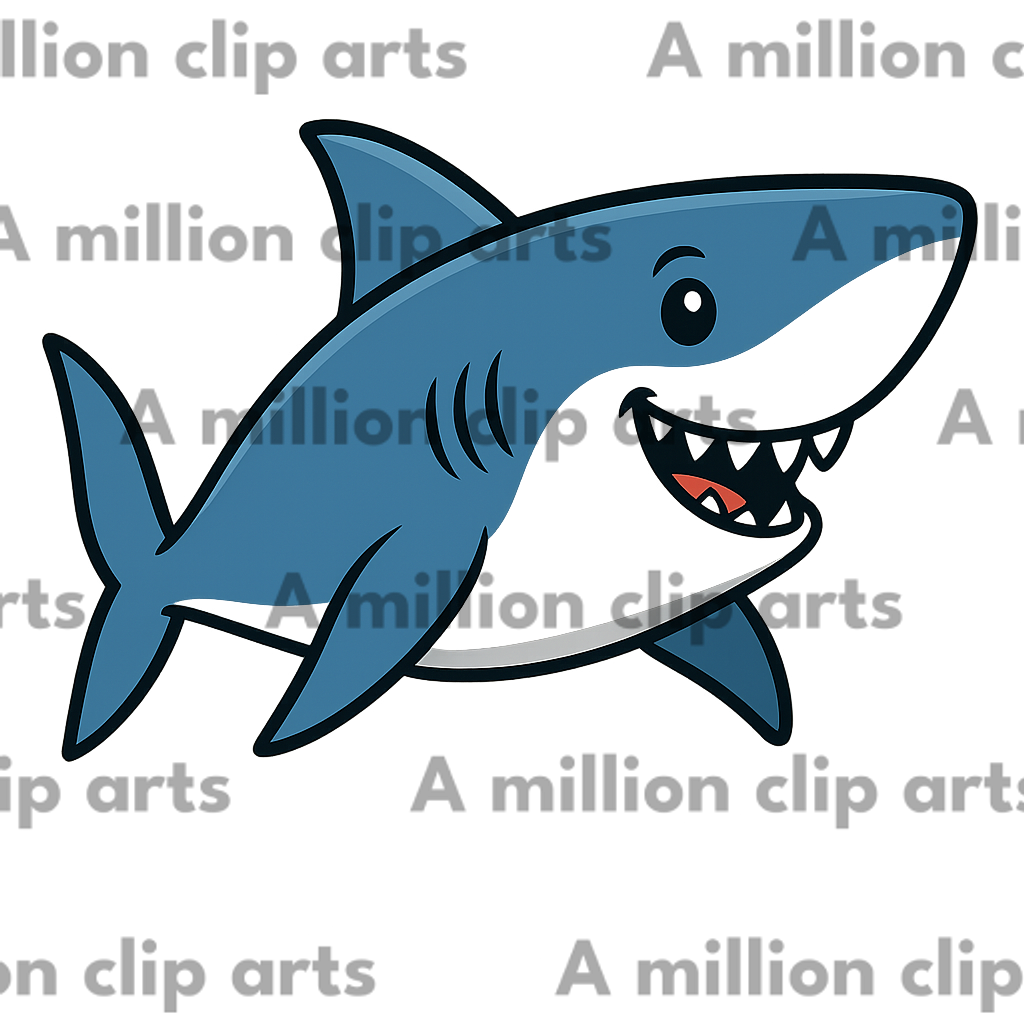 Smiling Shark clipart