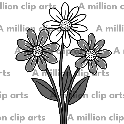 Daisy Trio clipart