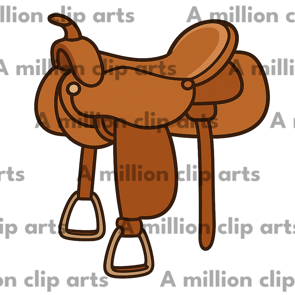 Brown Saddle clipart