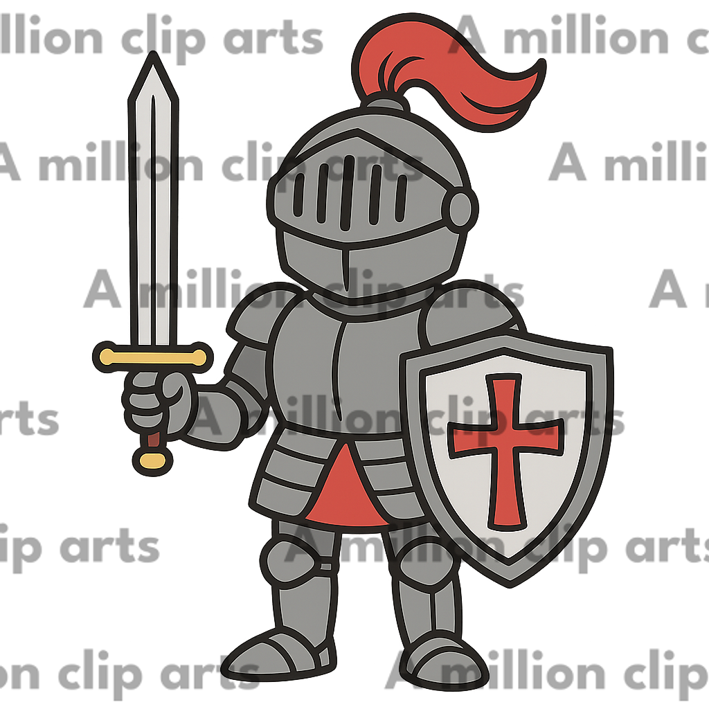 Cartoon Knight clipart