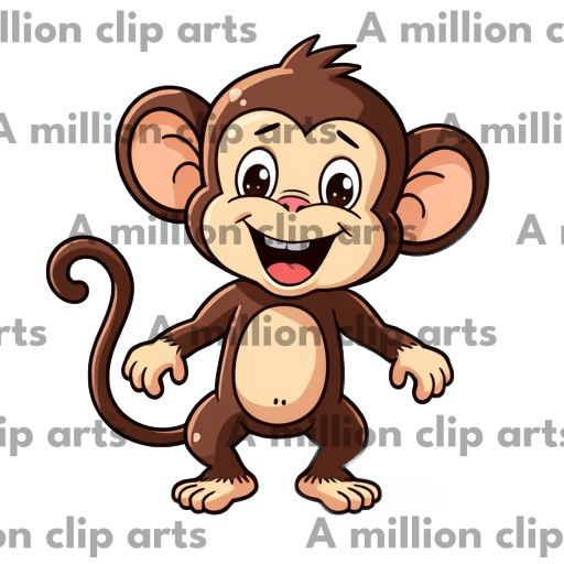 Happy Monkey clipart