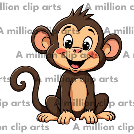 Smiling Monkey clipart