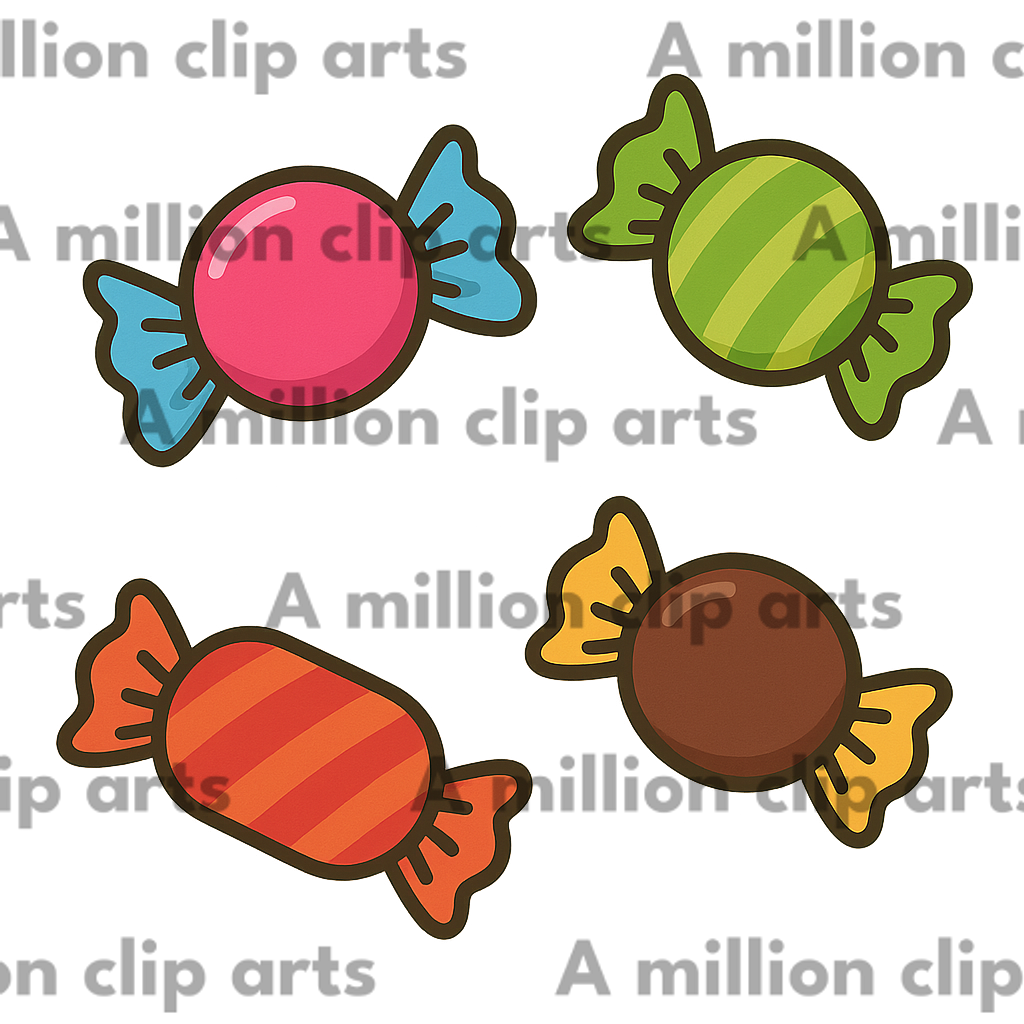 Colorful Candies clipart
