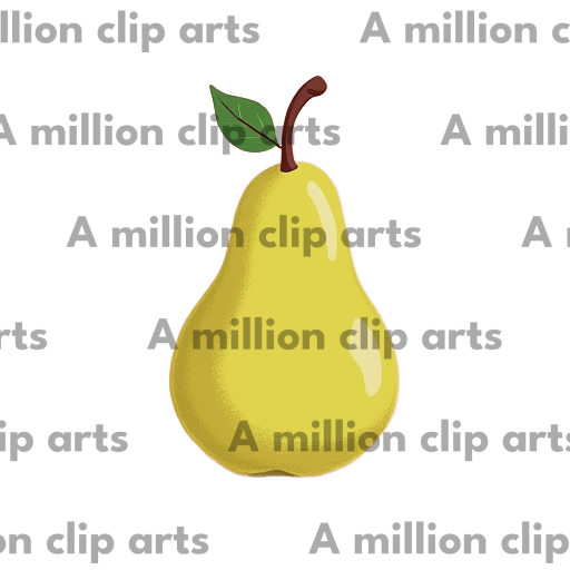 Yellow Pear clipart