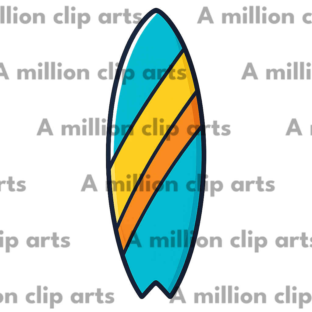 Surfboard Illustration clipart