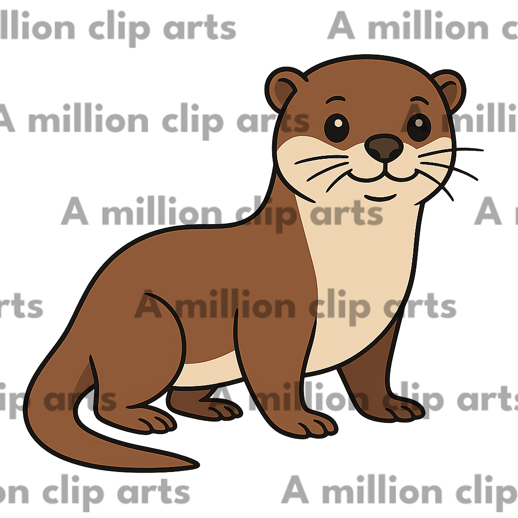 Cute Otter clipart