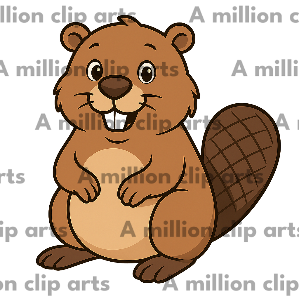 Cartoon Beaver clipart