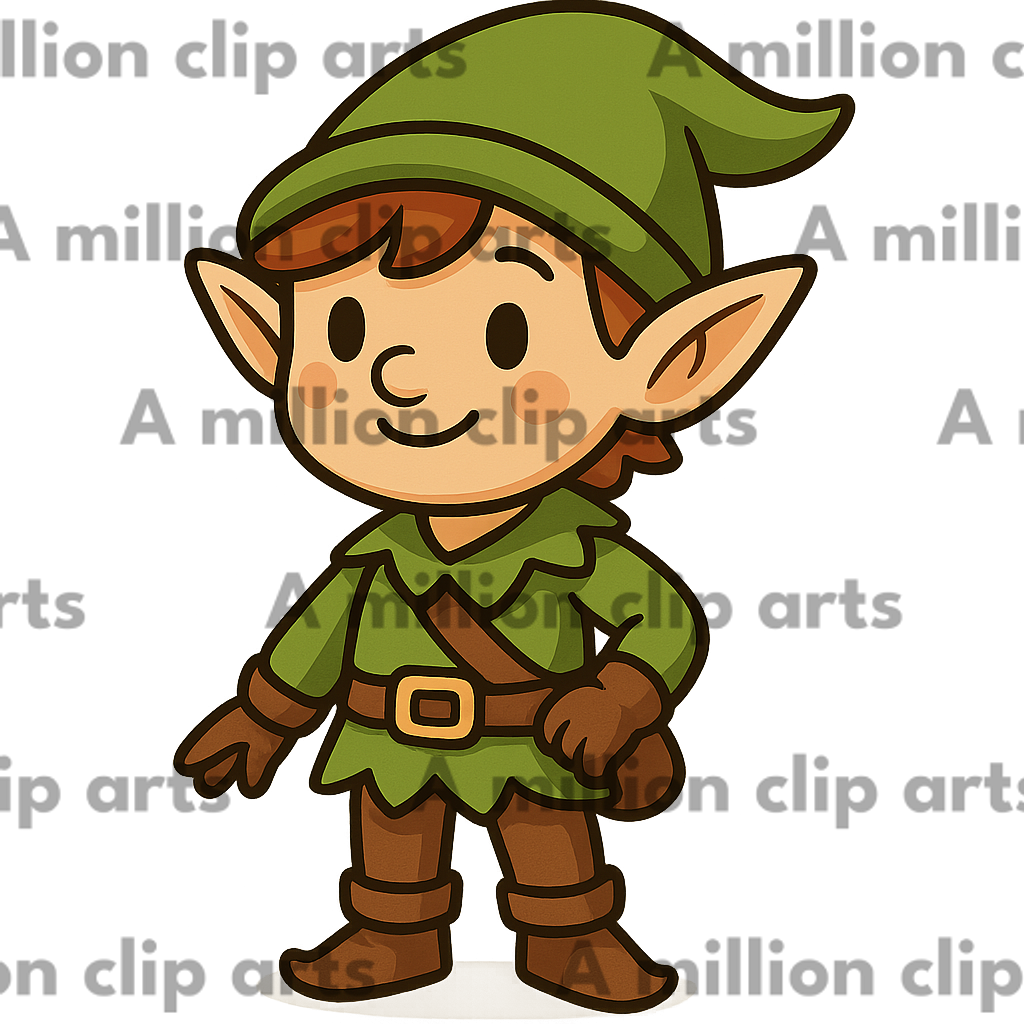 Cartoon Elf clipart
