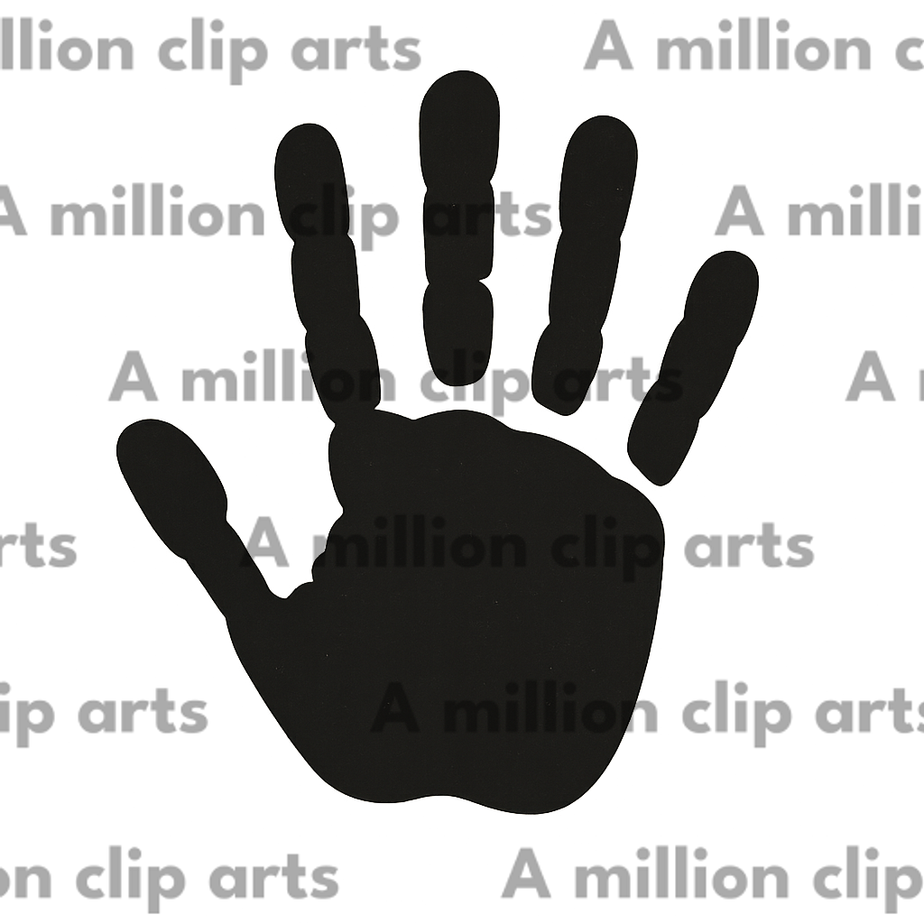 Hand Silhouette clipart