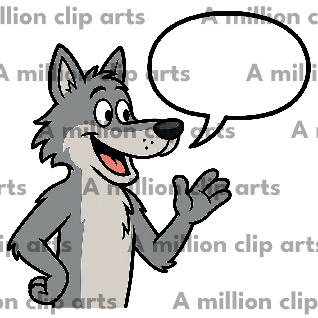 Cartoon Wolf clipart