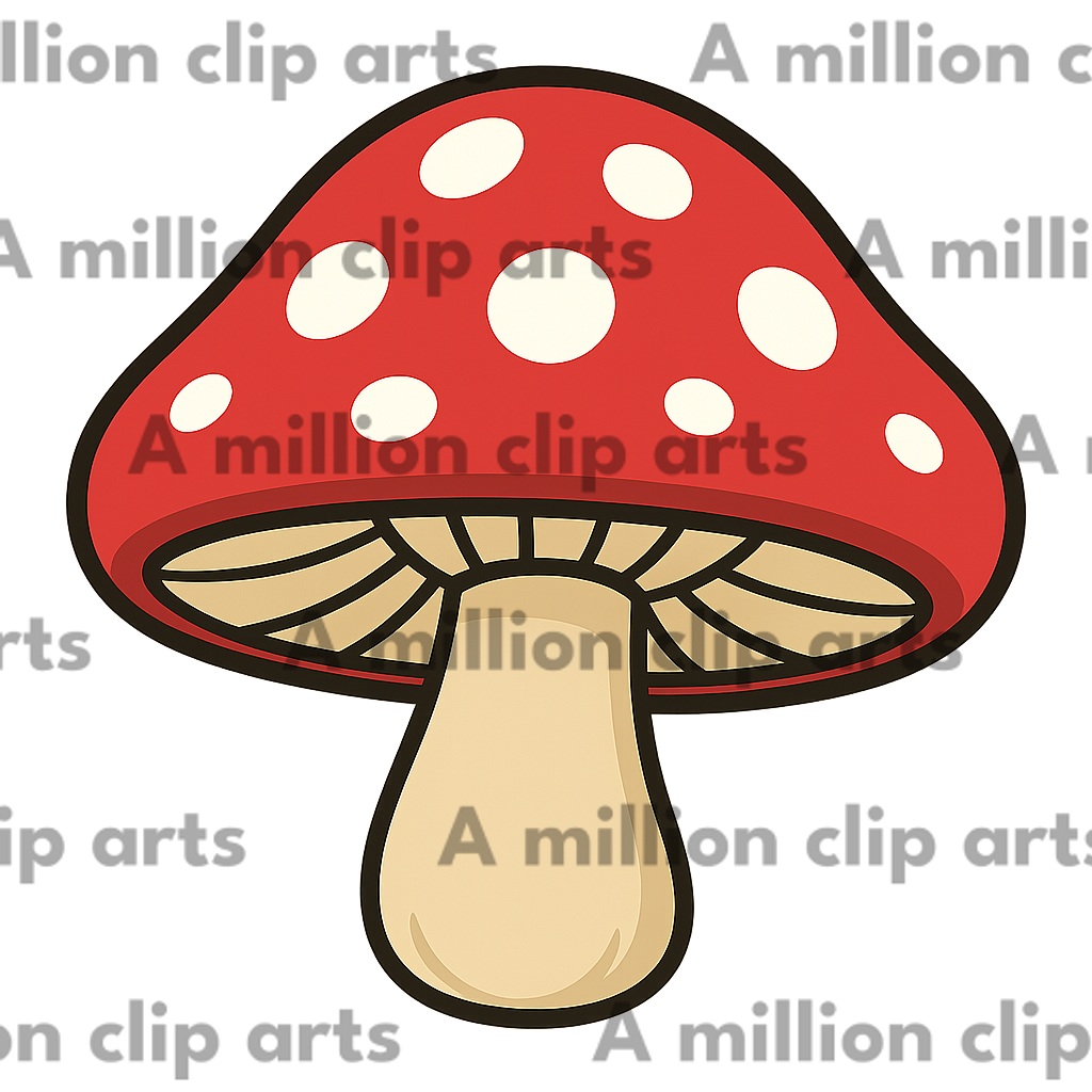 Red Mushroom clipart