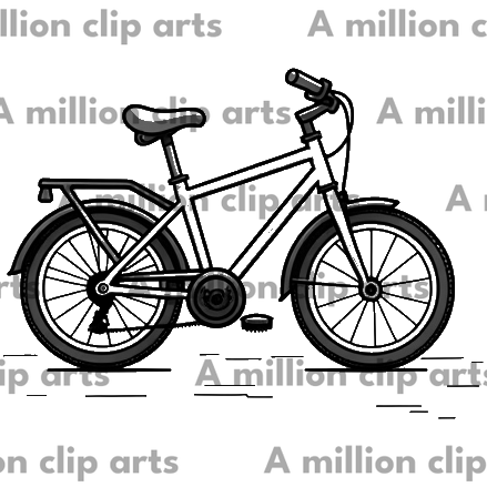 Simple Bicycle clipart