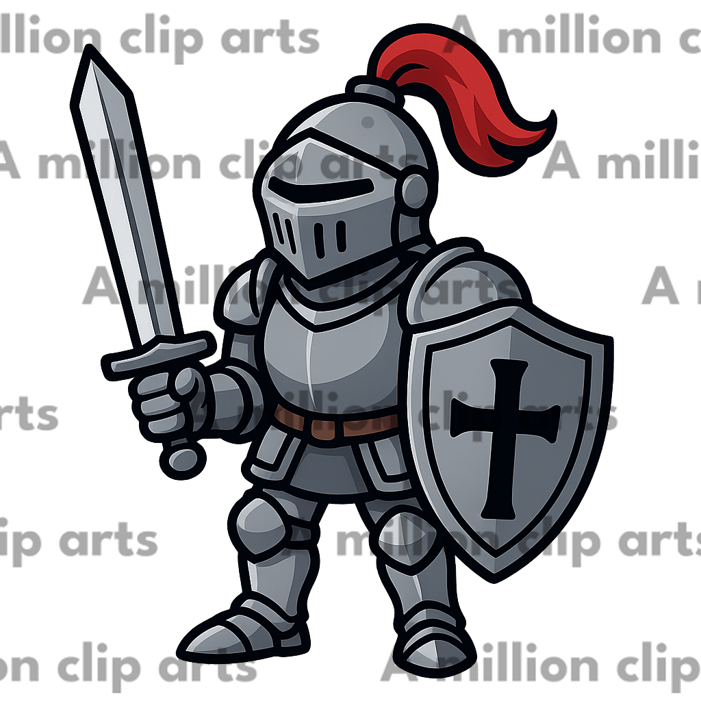 Cartoon Knight clipart