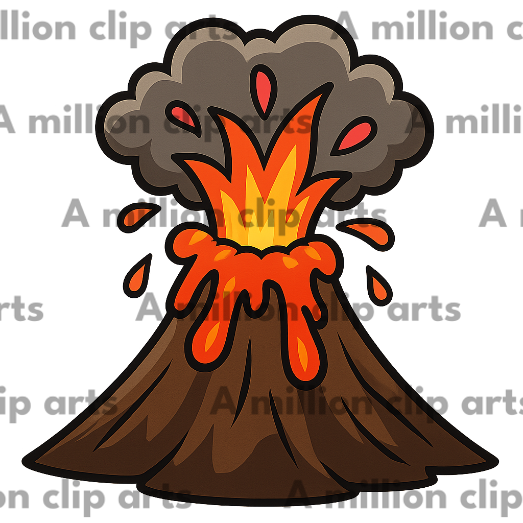 Volcano Eruption clipart
