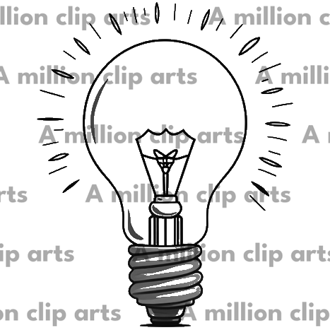 Glowing Bulb clipart