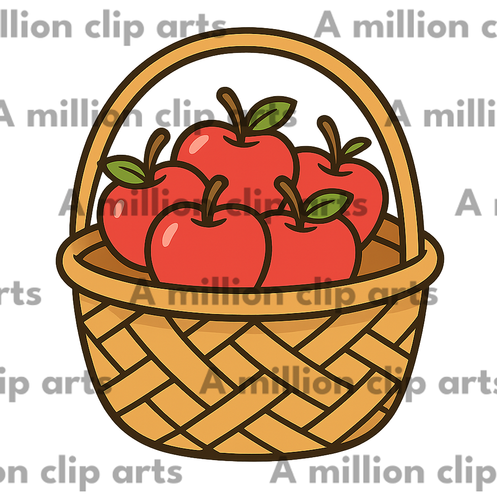 Apple Basket clipart