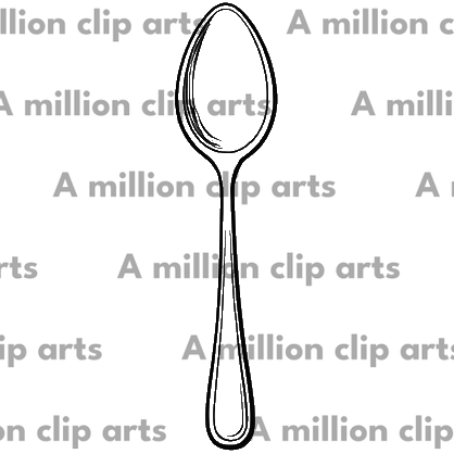 Spoon Drawing clipart