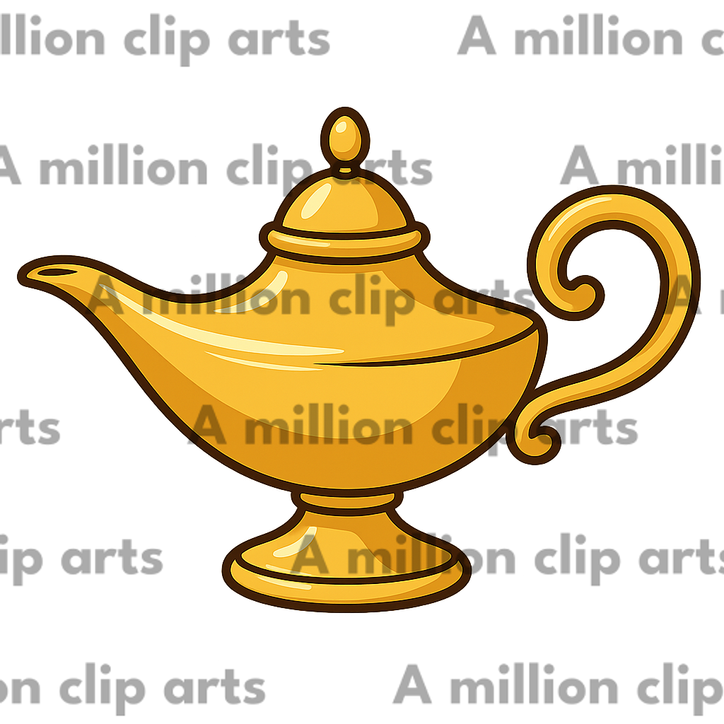 Golden Lamp clipart