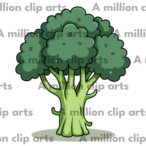 Broccoli Cartoon clipart