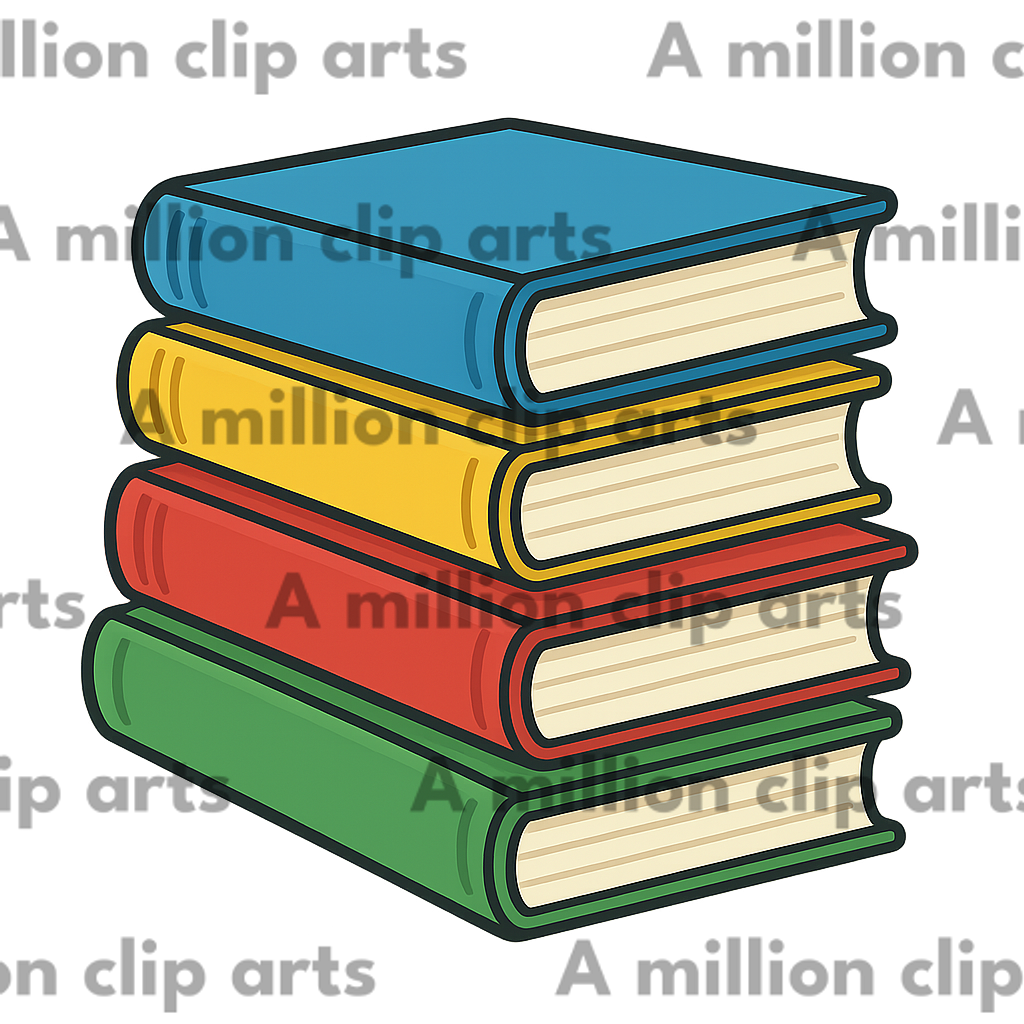 Colorful Books clipart