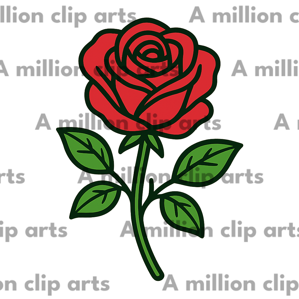 Red Rose clipart