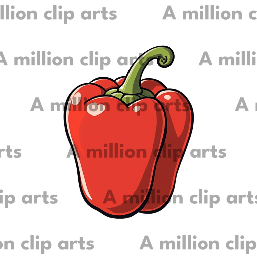 Red Bell Pepper clipart