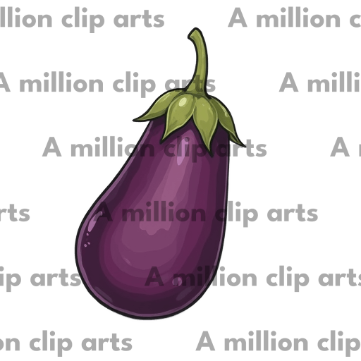 Eggplant Cartoon clipart