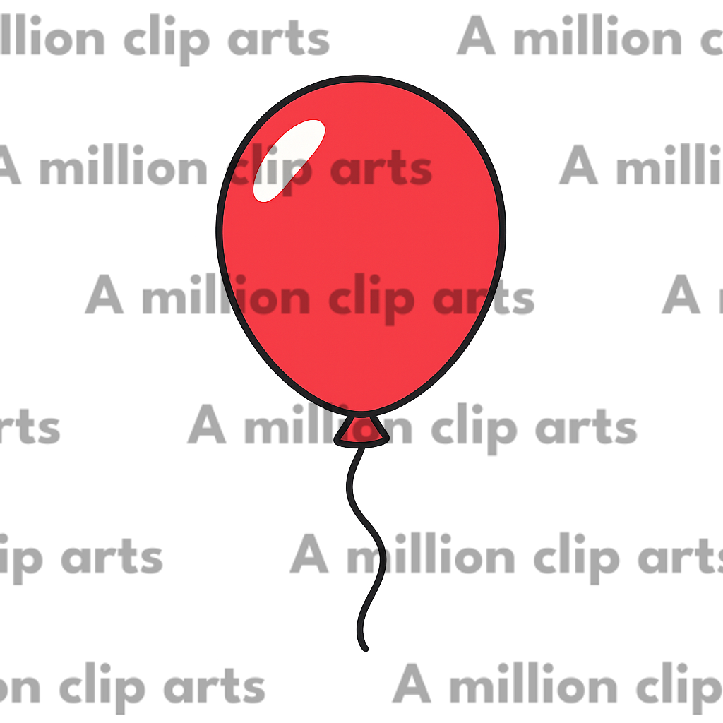 Red Balloon clipart
