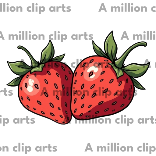 Strawberry Pair clipart