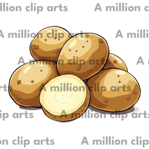 Cartoon Potatoes clipart